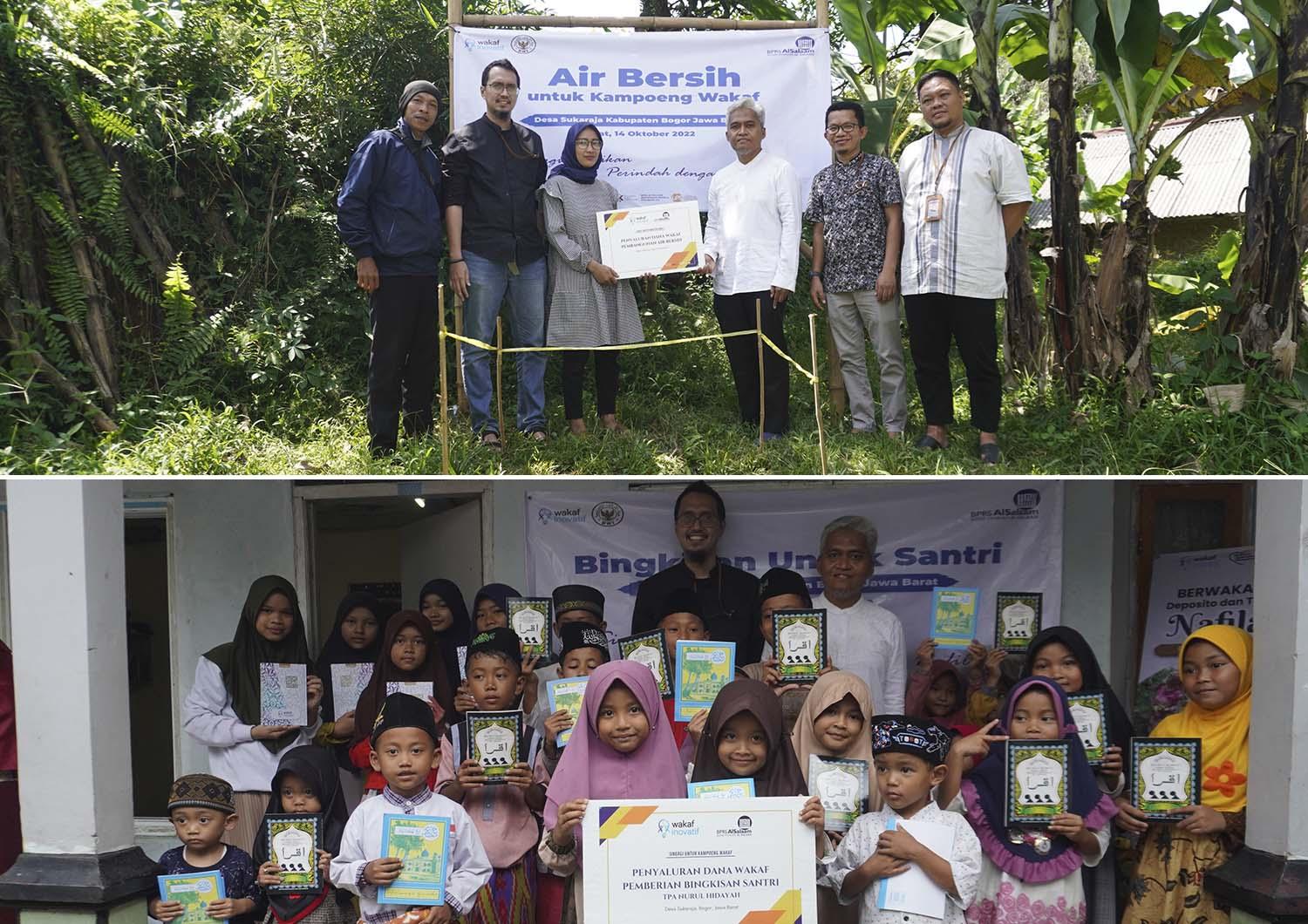 Program Air Bersih dan Bingkisan Santri, Desa Nagrak, Kec. Sukaraja